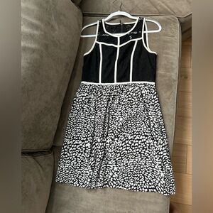Kensie black and white dress, size small, worn once